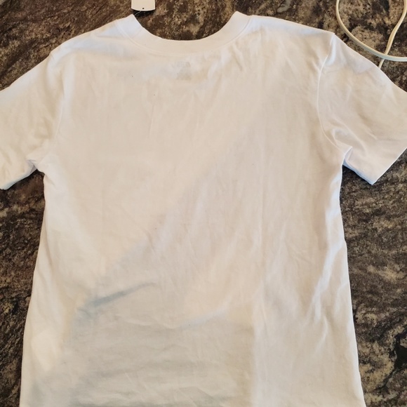 Vans White Tee With Embroidered Phrase - Picture 2 of 3
